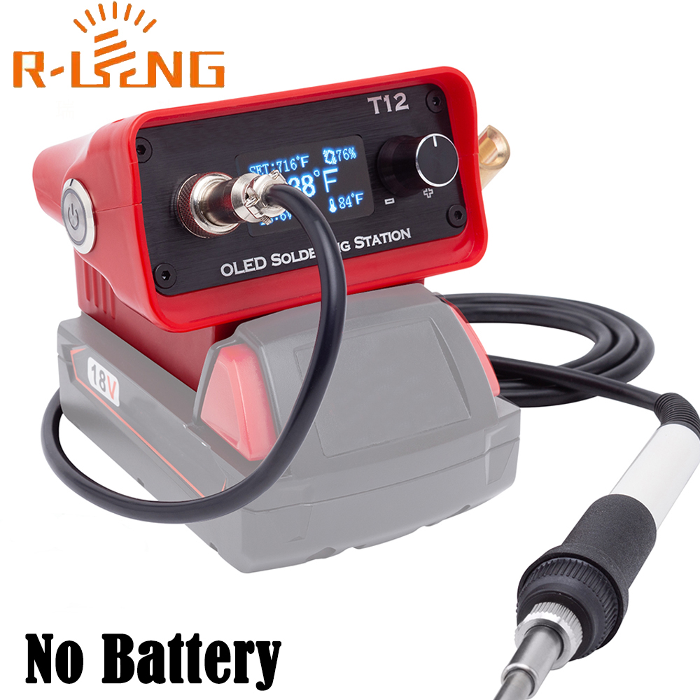 Soldering Station T12 Oled - Паяльная станция OLED T12, регулируемая сварочная
