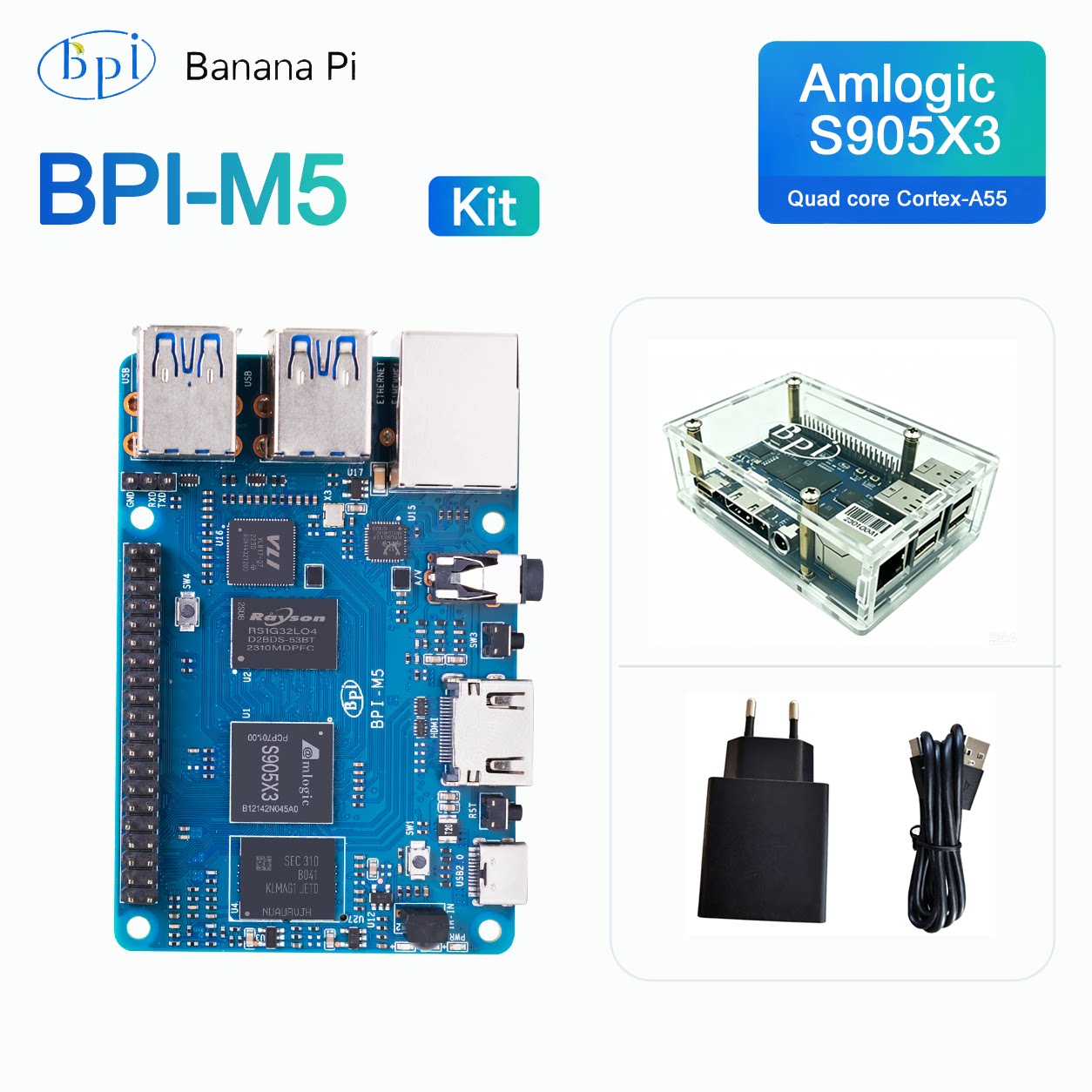 Популярный комплект платы разр – обзор и цена Banana Pi Bpi-M5