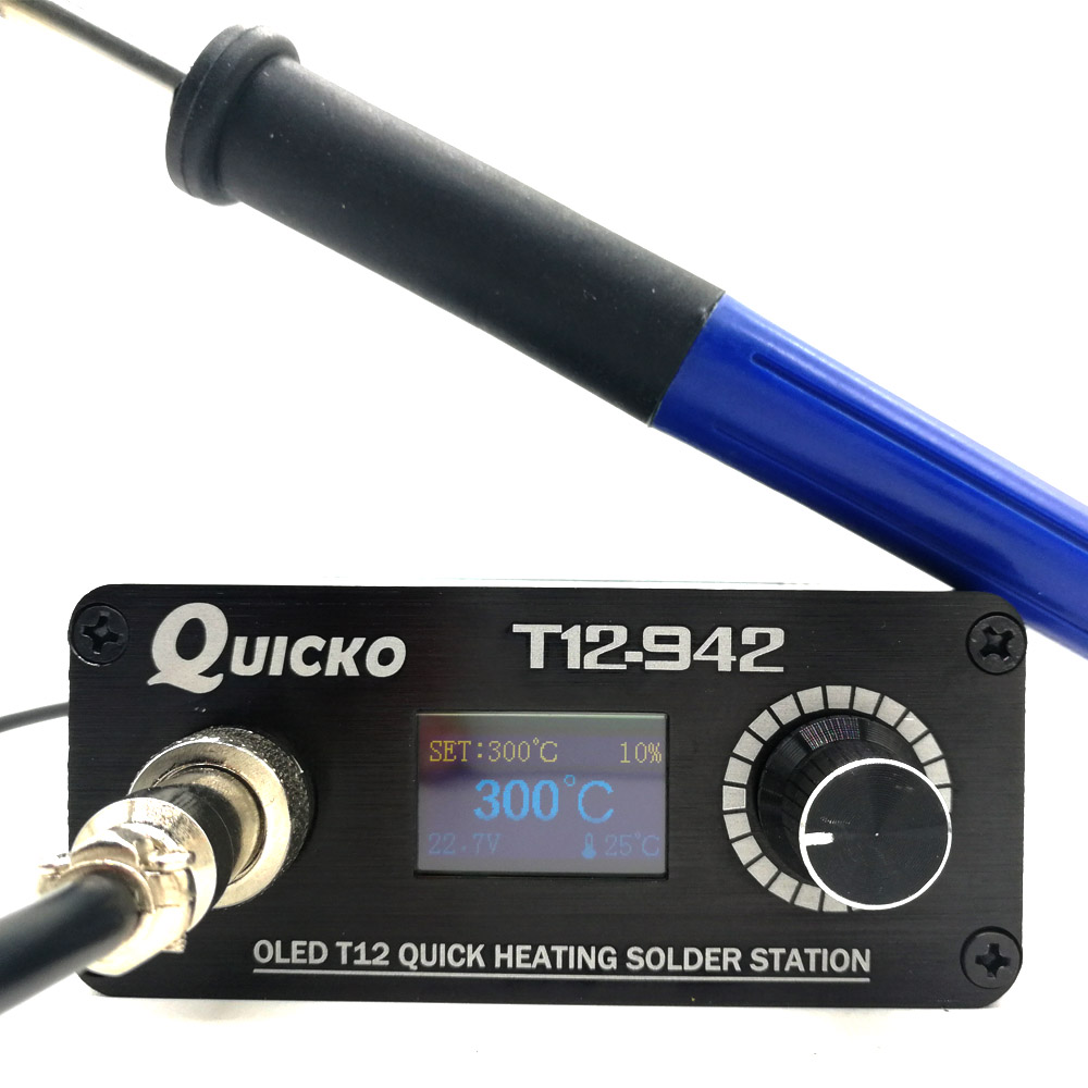 QUICKO MINI T12 STC OLED цифро – обзор и цена Soldering Station T12 Oled