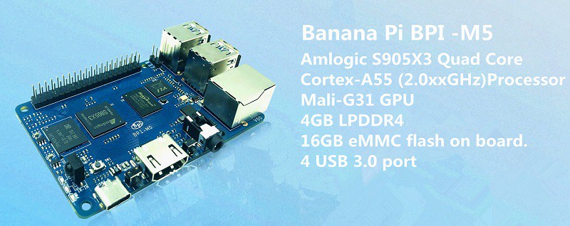 Banana PI BPI M5: Новое поколе – обзор и цена Banana Pi Bpi-M5
