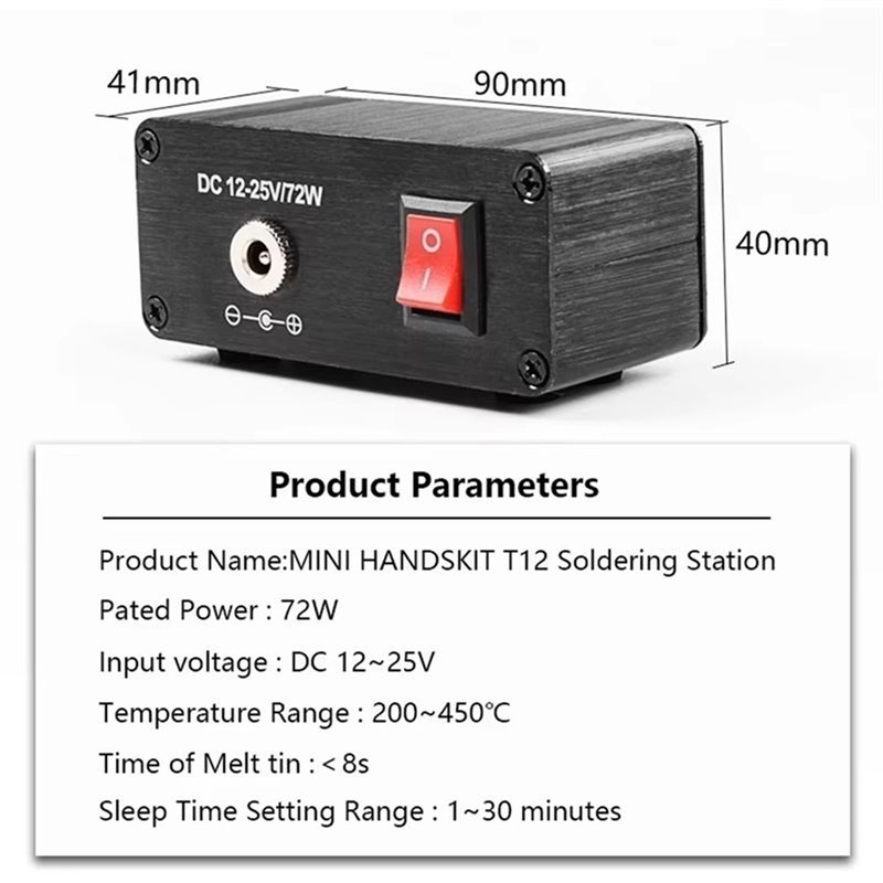 Цифровая паяльная станция B03C – обзор и цена Soldering Station T12 Oled