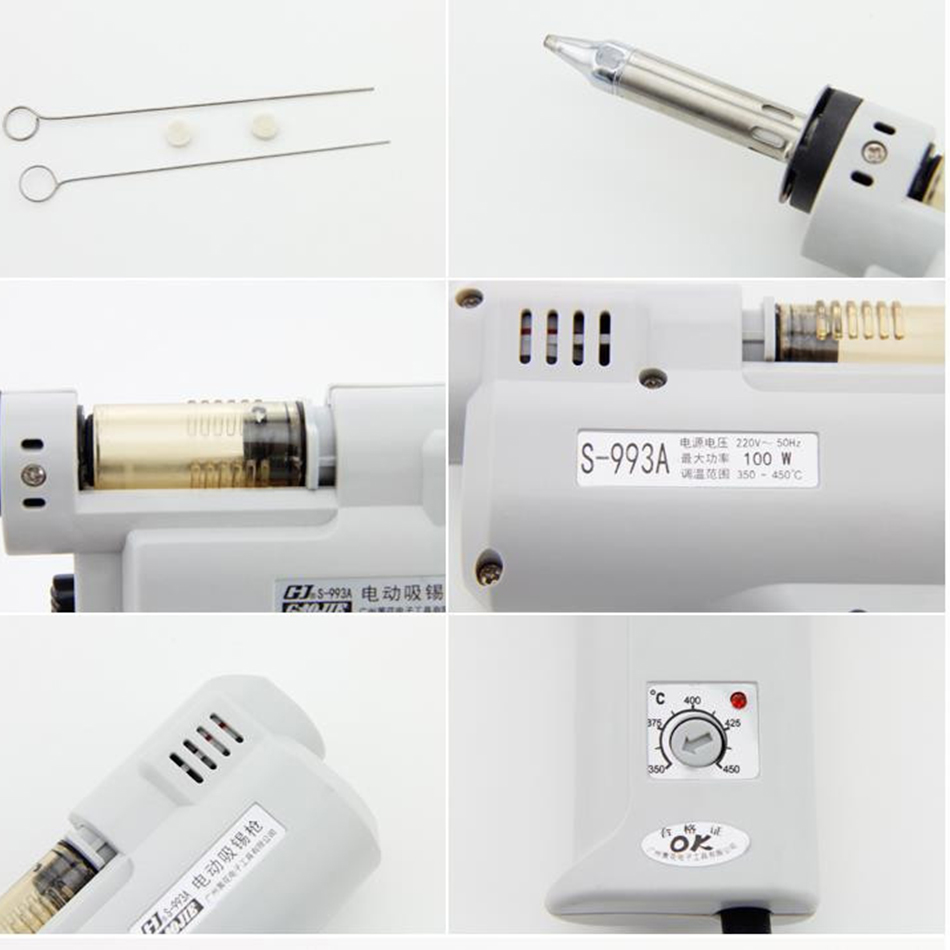 Пистолет для удаления припоя,  – обзор и цена Desoldering Gun Vacuum Electric