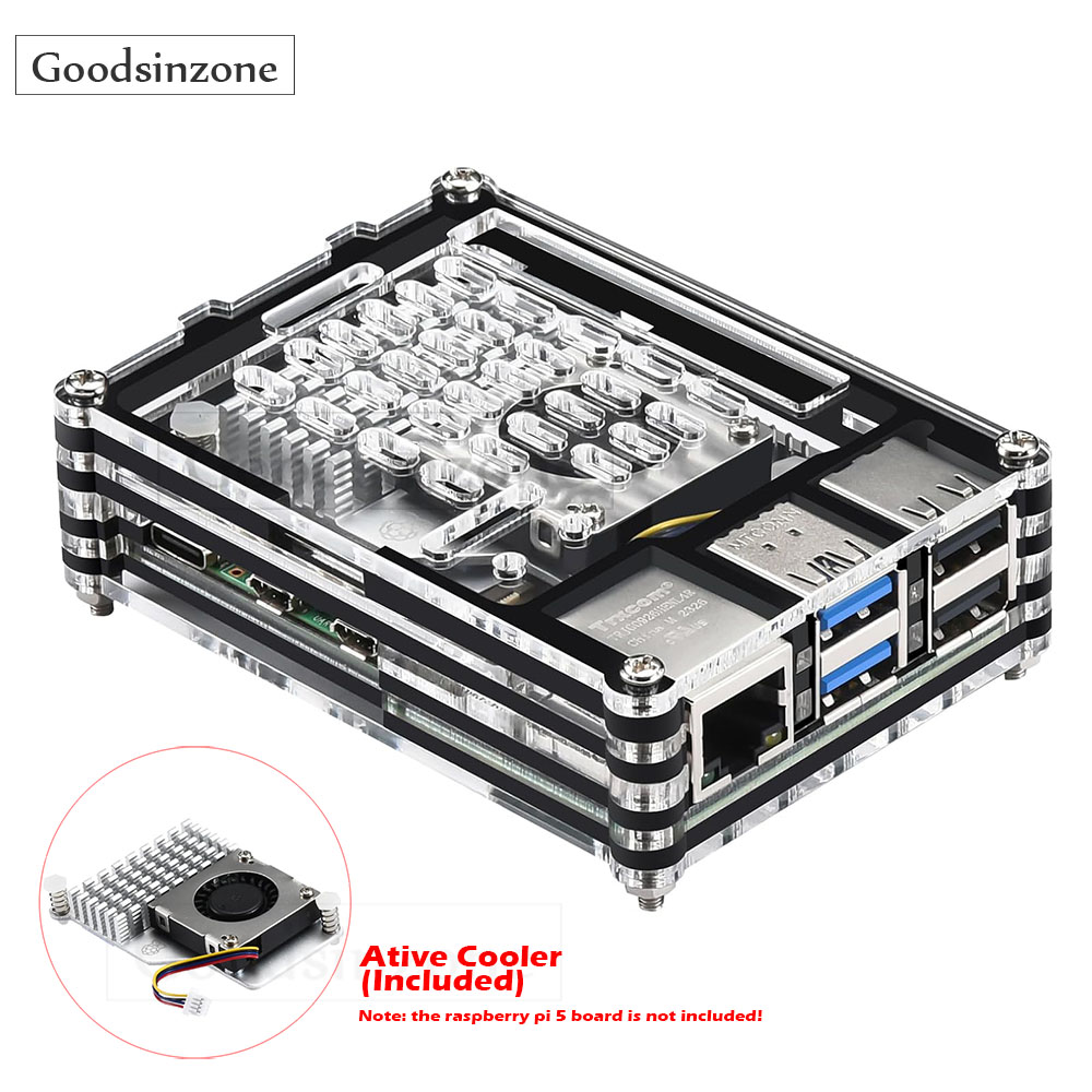 Акриловая модель, внешний вид  – обзор и цена Raspberry Pi 5 8Gb Kit